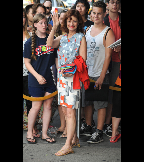 Susan Sarandon lors de l'avant-première de Moi, député à New York le 25 juillet 2012