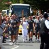 Rupert Grint avec la torche olympique le 25 juillet 2012