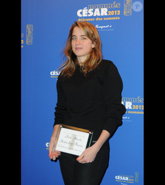 Adèle Haenel lors du déjeuner des nommés aux César 2012