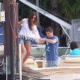 Iker Casillas et Sara Carbonero en vacances à Miami le 11 juillet 2012