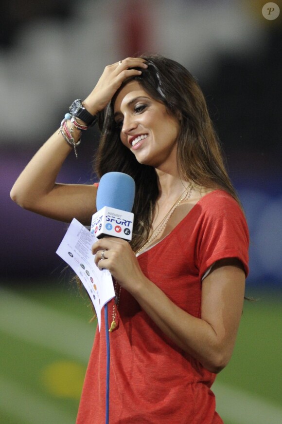 Sara Carbonero lors de l'Euro le 23 juin 2012