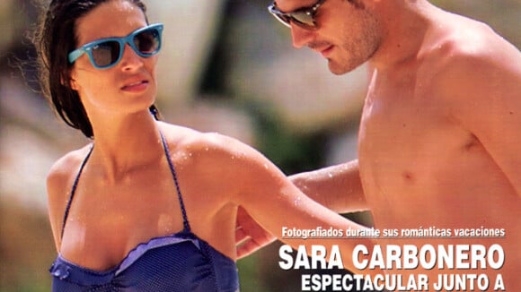 Sara Carbonero déesse en bikini avec Iker Casillas aux Iles Vierges