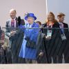 Elizabeth II et son époux le duc d'Edimbourg lors des JO de Londres, le 28 juillet 2012.