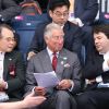 Le prince Charles suit le badminton, lors des JO de Londres, le 28 juillet 2012.