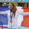 Camille Muffat est devenue championne olympique du 400m nage libre lors des Jeux olympiques de Londres le 29 juillet 2012