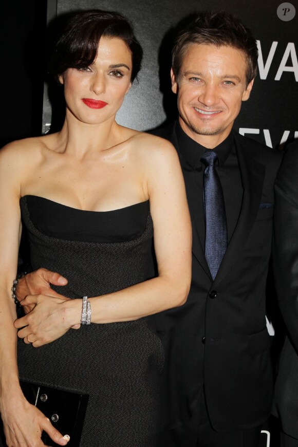 Rachel Weisz et Jeremy Renner à l'avant-première de Jason Bourne : L'héritage, le 30 juillet 2012 à New York.
