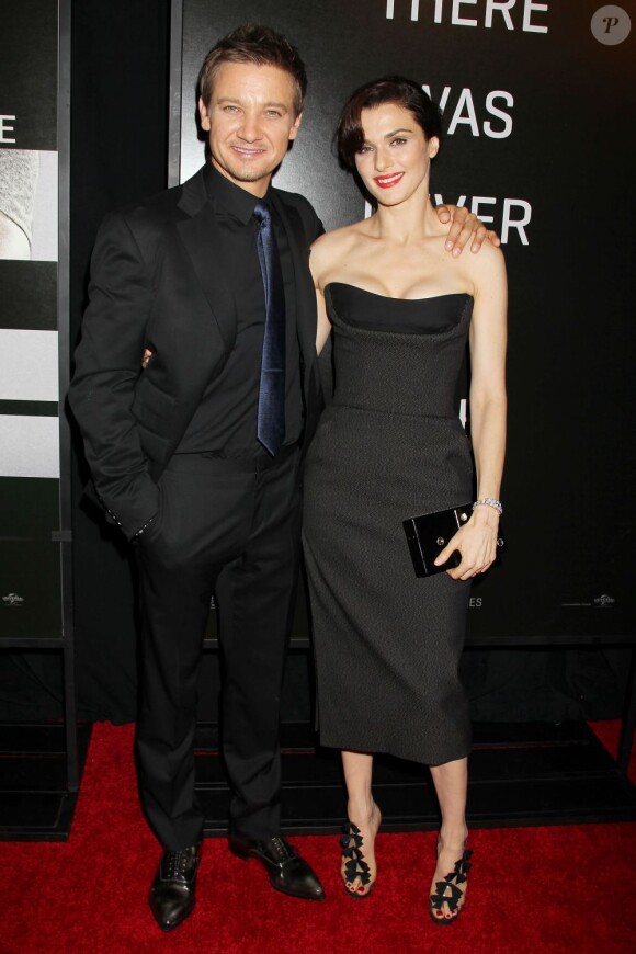 Rachel Weisz et Jeremy Renner à l'avant-première de Jason Bourne : L'héritage, le 30 juillet 2012 à New York.