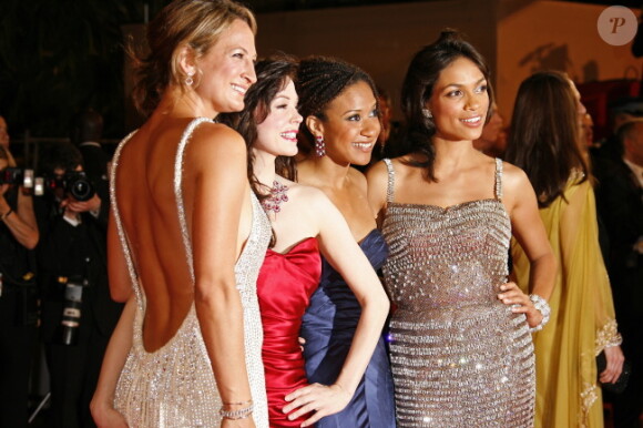Zoe Bell, Rose McGowan, Tracie Thoms et Rosario Dawson en mai 2007 à Cannes.