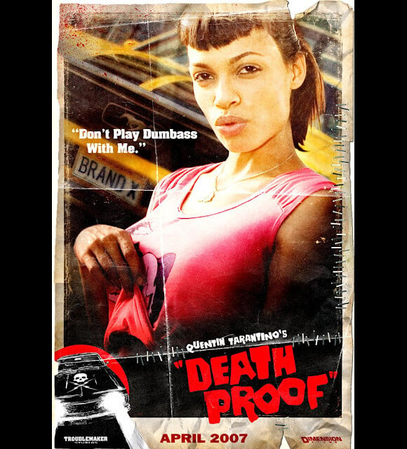 Rosario Dawson dans Boulevard de la mort (2007) de Tarantino.