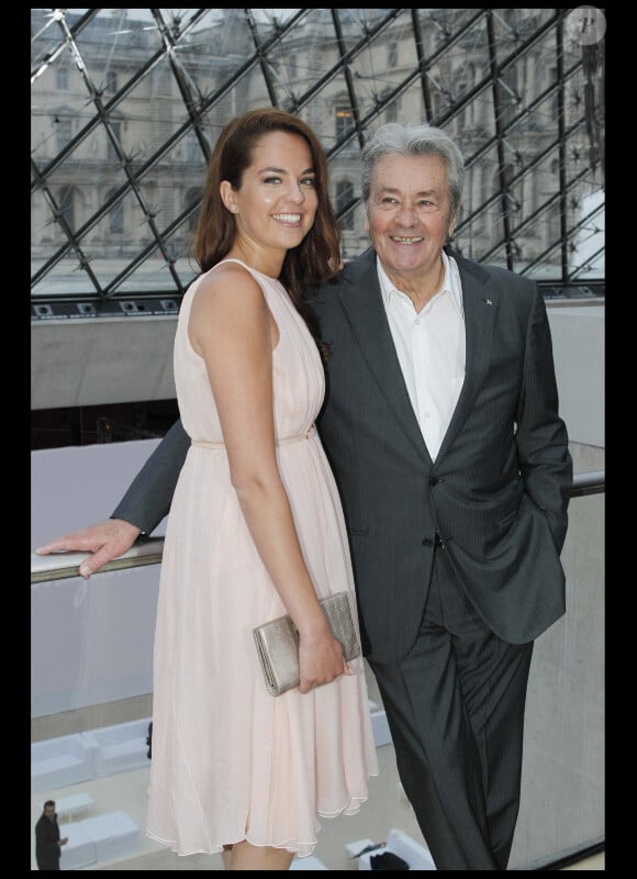 Alain Delon et sa fille Anouchka en juin 2012.