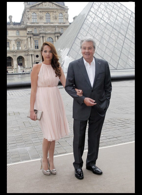 Alain Delon et sa fille Anouchka en juin 2012.