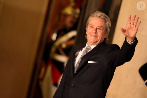 Alain Delon en janvier 2012 à Paris.