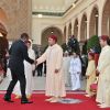 Le roi Mohammed VI du Maroc donnait à Rabat le 30 juillet 2012 une réception au palais royal, entouré de son fils et héritier le prince Moulay Hassan, de son frère le prince Moulay Rachid, et de son cousin le prince Moulay Ismail, à l'occasion du 13e anniversaire de son couronnement, parallèlement à la Fête du Trône.