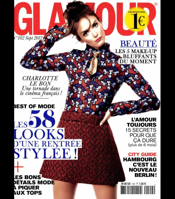 Charlotte Le Bon en couverture de Glamour