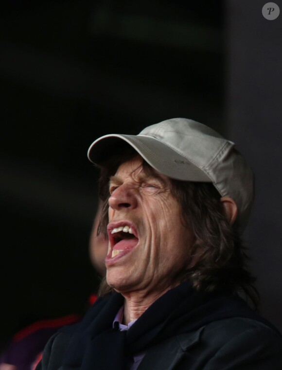 Mick Jagger assistait le 6 août 2012 avec sa compagne L'Wren Scott et son fils Lucas, né de sa liaison avec Luciana Gimenez, à la soirée d'athlétisme des Jeux olympiques de Londres 2012.