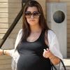 Kourtney Kardashian, enceinte, en juillet 2012
