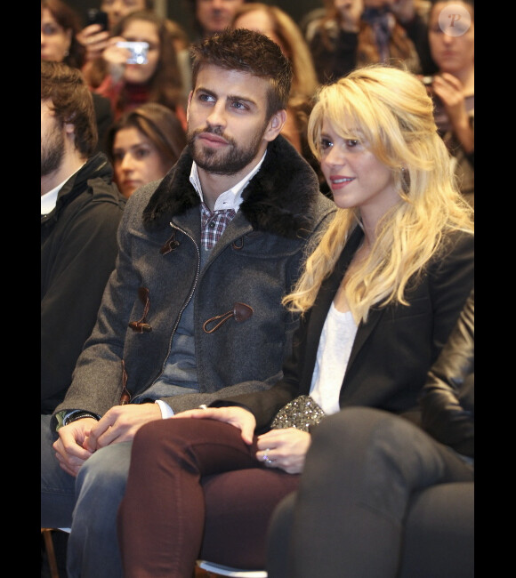 Shakira et Gerard Piqué le 17 novembre 2011 à Barcelone
