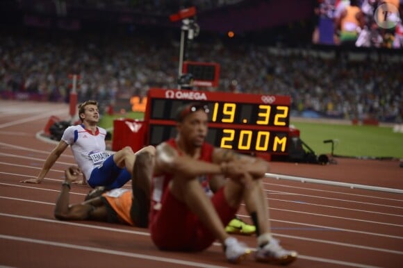 Fin du rêve olympique, dur retour sur terre pour Christophe Lemaitre, 6e de la finale du 200m aux Jeux olympiques de Londres le 9 août 2012, où Usain Bolt a conservé en 19"32 sa couronne olympique comme sur 100m.