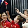 La famille royale danoise (Margrethe, Frederik, Mary, Christian et Isabella) encourageait le 8 août 2012 Mikkel Hansen et ses coéquipiers de l'équipe de handball du Danemark lors de leur quart de finale des Jeux olympiques de Londres, perdu contre la Suède.