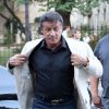 Sylvester Stallone va au restaurant avec sa femme et ses filles à Paris le 10 août 2012