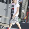 Justin Bieber fait du shopping en famille, le samedi 11 août 2012.