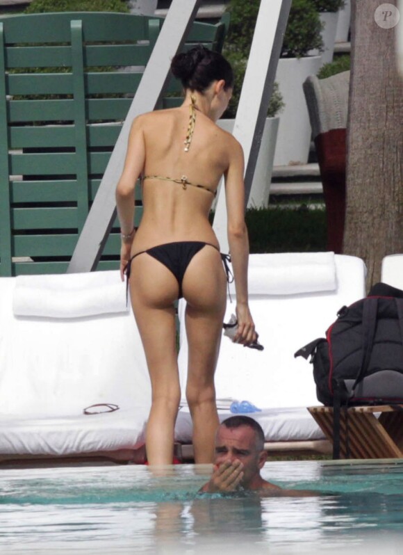 Eros Ramazzotti et sa compagne Marica en vacances à Miami le 12 août 2012