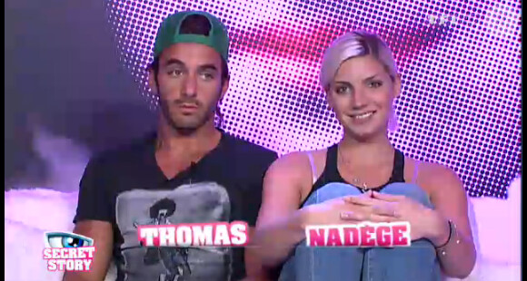 Thomas et Nadège dans la quotidienne de Secret Story 6 le mardi 14 août 2012 sur TF1