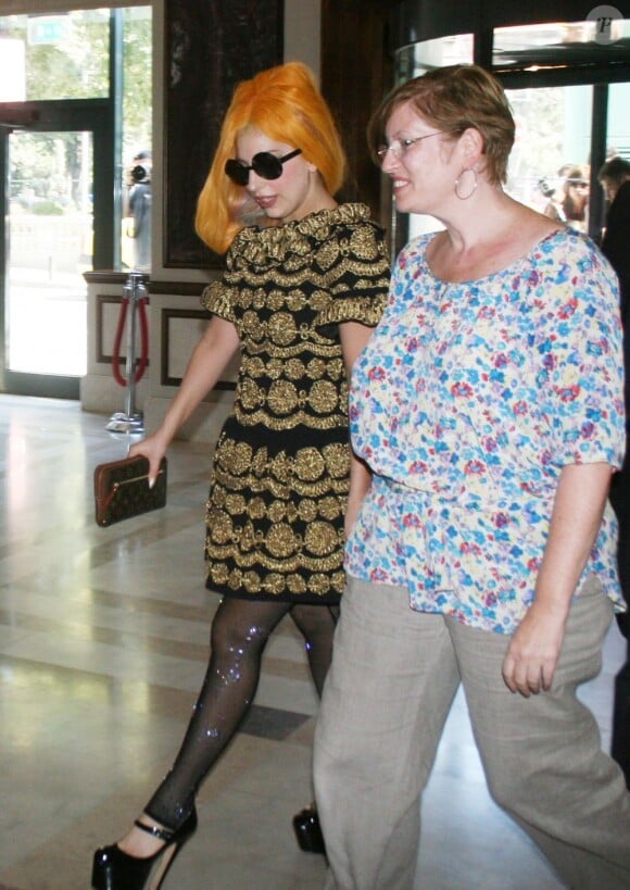 Lady Gaga à Bucarest, le 15 août 2012.