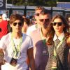 Le chanteur Louis du groupe One Direction avec sa petite amie Eleanor assistent au V Festival, le samedi 18 août 2012.