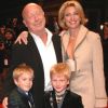 Tony Scott avec sa femme Donna et leurs enfants en 2006 à Lille lors de l'avant-première du film Déjà vu
