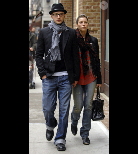 Justin Timberlake et Jessica Biel, couple discret - New York 2009