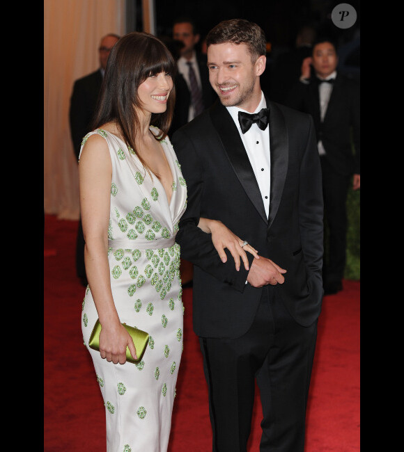 Justin Timberlake et Jessica Biel le 7 mai 2012 à New York