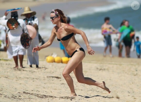 Juliette Lewis en vacances au Mexique, le 17 août 2012.