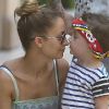 Nicole Richie et son fils Sparrow lors d'une fête d'anniversaire à Beverly Hills. Le 19 août 2012.