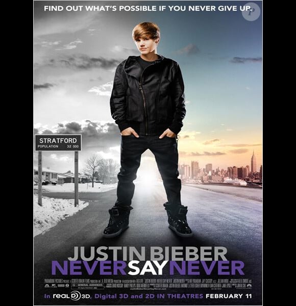 Justin Bieber : Never Say Never, sorti en février 2011 en France.