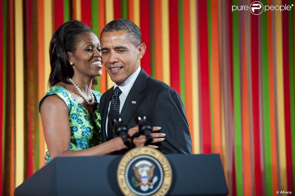 Le Président Barack Obama et sa femme Michelle le 20 août 2012 à ...