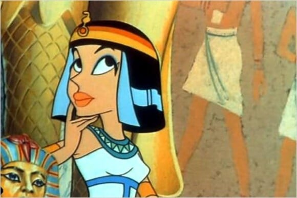 Cléopâtre dans le dessin animé culte Astérix et Cléopâtre.