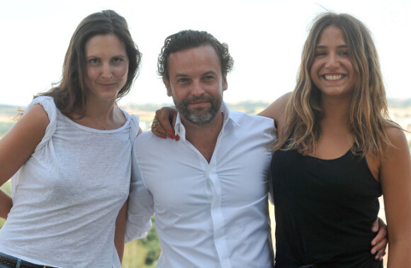 Justine Lévy, Patrick Mille et Izïa Higelin lors du photocall du film Mauvaise Fille au Festival du film francophone d'Angoulême le 27 août 2012