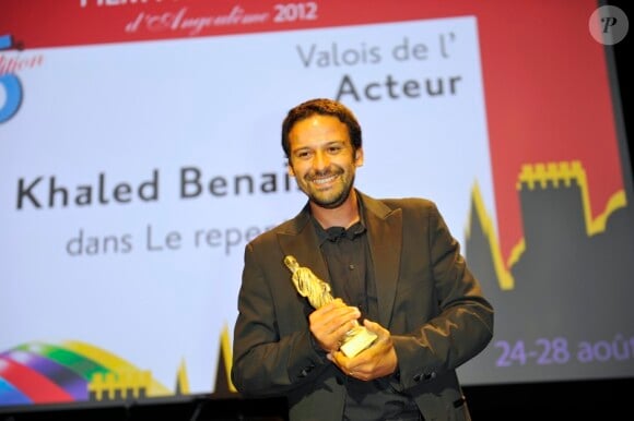 Khaled Benaïssa, prix d'interprétation pour Le Repenti lors du Festival du film francophone d'Angoulême le 28 août 2012