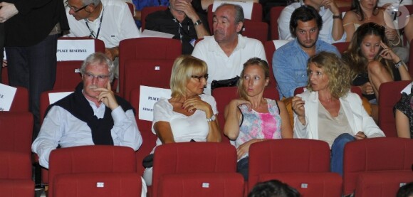 La famille Lamy, les parents et les soeur Audrey et Alexandra, lors du Festival du film francophone d'Angoulême le 28 août 2012