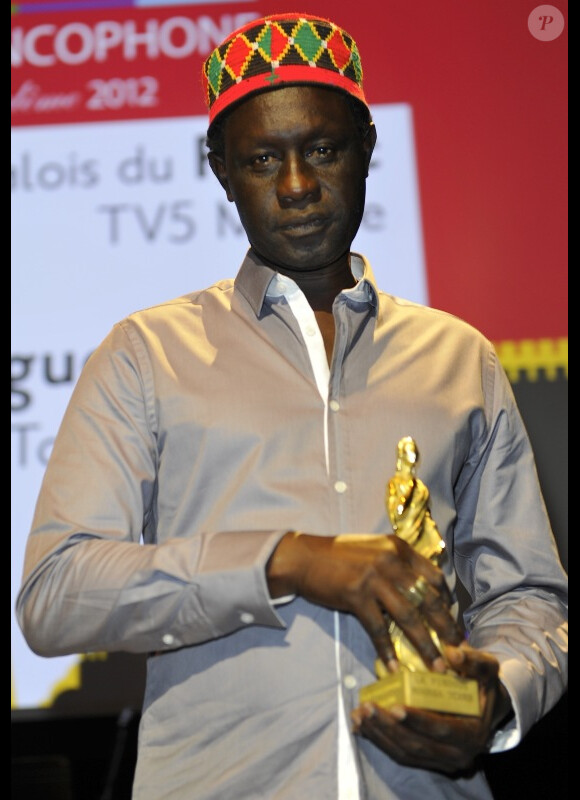Moussa Touré lauréat pour La Pirogue lors du Festival du film francophone d'Angoulême le 28 août 2012