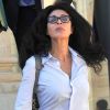 Yamina Benguigui, ministre déléguée à la francophonie, quitte l'Élysée à l'issue du conseil des ministres du 29 août 2012.