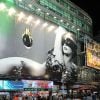 Lady Gaga nue sur Times Square pour vendre son parfum Fame, à New York, le 18 août 2012.