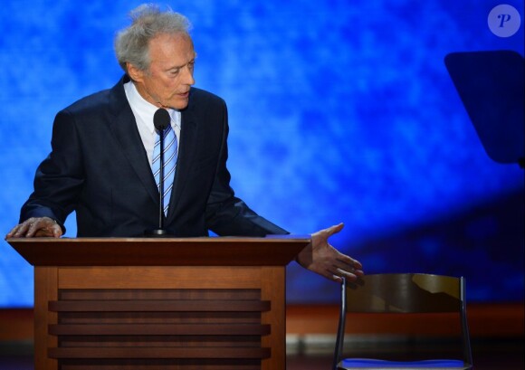 Clint Eastwood s'est adressé à une chaise vide représentant Barack Obama lors du congrès républicain à Tampa le 30 août 2012