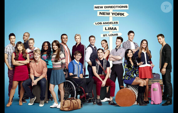 Poster saison 4 de Glee, de retour sur les écrans le 13 septembre 2012.