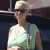 EXCLU : Amber Rose, enceinte, fait du shopping à Los Angeles le 1er septembre 2012 