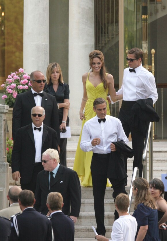 Angelina Jolie, Brad Pitt et George Clooney à Cannes en 2007