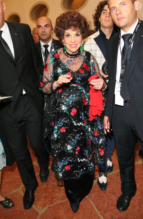 Gina Lollobrigida lors de la 69e Mostra de Venise 2012