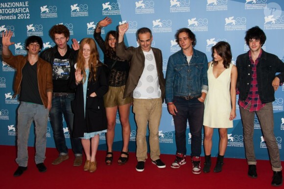L'équipe du film Après mai lors de la 69e Mostra de Venise 2012