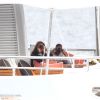 Jay-Z et Beyoncé s'occupent sur un yacht dans le sud de la France le 4 septembre 2012